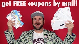 ✂️ FREE COUPONS How to get free grocery coupons by mail [upl. by Ryter]