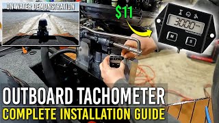 OUTBOARD TACHOMETER COMPLETE INSTALLATION GUIDE [upl. by Olva]