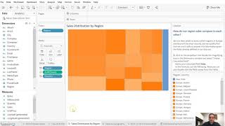 Tableau 3 Sales Distribution by Region [upl. by Nilyaj573]