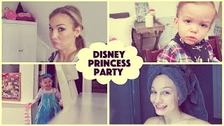 Disney Princess Party  VLOGMAS DAY 13 [upl. by Cesya650]