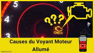 Les causes du voyant moteur allumé  SIMOAUTO [upl. by Arluene792]