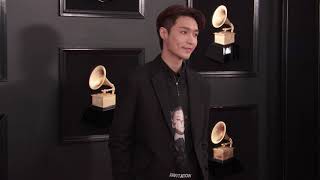 Lay Zhang on the Red Carpet  2019 GRAMMYs [upl. by Suhcnip930]