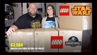 Expensive 3564 Amazon Customer Returns TOYS amp LEGO Pallet [upl. by Nosauq]