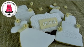 Rustic Wedding Shower Cookies  How To With The Icing Artist [upl. by Syst988]