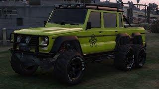 GTA 5 Car Test  MarcedesBenz G65 AMG  Dubsta 6x6 [upl. by Odnarb]