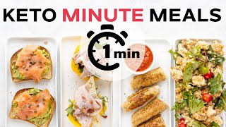 Simple Keto Meals READY IN 1 MINUTE [upl. by Yanahc]