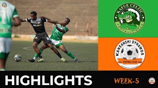 MATCH HIGHLIGHTS  KAFUE CELTICS VS KANSANSHI DYNAMOS WEEK 5 [upl. by Garwood812]