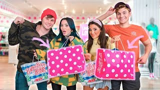 Shopping for our Boyfriends at Girly Stores Challenge 🎀 [upl. by Ytinirt]