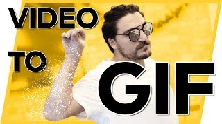 How to MAKE a GiF Animation  Convert Video To Gifs Easily [upl. by Kahlil]