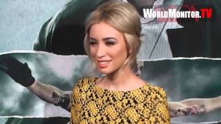 Christian Serratos arrives at Alex Cross Hollywood Film Premiere [upl. by Voorhis407]