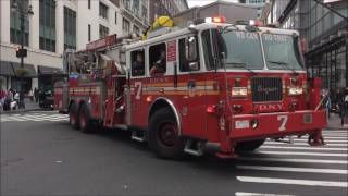 FDNY RESPONDING COMPILATION 53 FULL OF BLAZING SIRENS amp LOUD AIR HORNS THROUGHOUT NEW YORK CITY [upl. by Phox663]