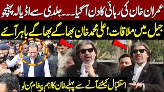 Imran Khans Bail Date Revealed  Ali Muhammad Khan Important Media Talk Outside Adiala Jail [upl. by Ailet882]