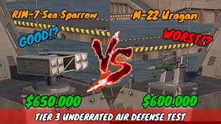 RIM7 Sea Sparrow Vs M22 Uragan Air Defense Test Latest Update  Modern Warships [upl. by Gyimah]