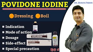 Povidone iodine  Cipladine  Betadine  Indication Dosage Sideeffect Ointment for dressing [upl. by Nwadahs]