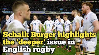 Schalk Burger highlights the deeper issue in English rugby [upl. by Kreda]