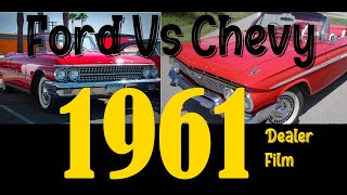 Dealer Film 1961 Ford Vs Chevy Ford takes some good shots Colorized [upl. by Lidaa]