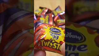 Cadbury Creme Egg Twisted cremeegg chocolateopeningvideo [upl. by Idna953]