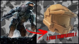 How to make The Master Chief Helmet out of CARDBOARD [upl. by Orth114]