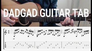 DADGAD Acoustic Guitar Tab [upl. by Neela]