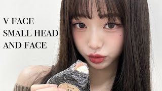 v shape 𝚜𝚖𝚊𝚕𝚕 𝚗 𝚜𝚑𝚘𝚛𝚝 facehead ☆ SUBLIMINAL detailed [upl. by Merry]