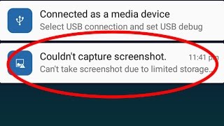 Fix Couldnt capture screenshotCant take screenshot due to limited storage space [upl. by Adnaluy582]