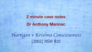 Hartigan v Krishna Consciousness Presumed Undue Influence [upl. by Ermin489]