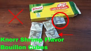 ✅ How To Use Knorr Shrimp Flavor Bouillon Cubes Review [upl. by Henigman738]