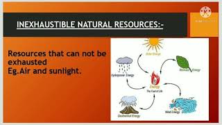 resources and natural resources types of natural resourcesexhaustible and inexhaustiblebsc ag [upl. by Noirred]