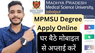 mpmsu degree apply onlinenursing degree kese apply kare mpmsu latest newsmpmsu mpmsulatestnews [upl. by Sleinad999]