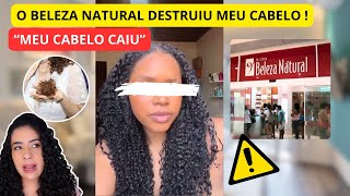 quotSALÃO BELEZA NATURAL DESTRUIU MEU CABELOquot REACT TIKTOK [upl. by Cirdes]