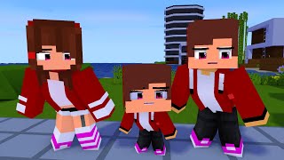 maizen toca toca dance jj family minecraft animation shorts [upl. by Cirdes]