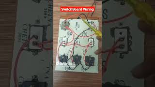 Electric Switch Board Wiring Connection electrician viral shorts short viralvideo [upl. by Lemyt]