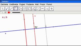 Crtanje okomica u GeoGebri [upl. by Ellertal130]