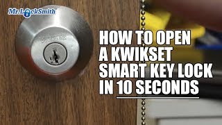 How to Open a Kwikset Smart Key Lock in 10 seconds  Mr Locksmith™ [upl. by Simonetta]