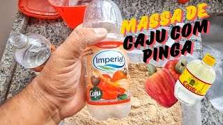 como fazer Massa de caju e pinga para pescar tilapia pesca peixe fishing pescaria [upl. by Isyak]