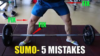 SUMO DEAD LIFTS 5 Stupid Mistakes STOP NOW [upl. by Ethan]