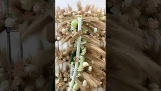 Pampas Grass Reed Flower Arrangement Wedding Backdrop Arch Decor [upl. by Juliet]