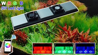 Make aquarium led light WRGB with Luxeon LED 3 in 1 [upl. by Alcott]