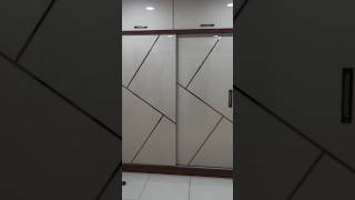 Three door sliding wardrobe design 🔥interiordesign youtubeshorts designideas shorts viralshorts [upl. by Enimasaj]