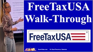 FreeTaxUSA April 2024 efile income deadline How to file your taxes online Tutorial walkthrough [upl. by Allista]