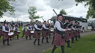 Uddingston Strathclyde pipe band upto the line  Scottish championship 2024 [upl. by Guimar]