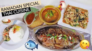 Sardio Mai Garma Garam Seafood  Hot and Spicy Fish Fry amp Thai Rice Recipe [upl. by Anaujnas]