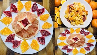 HEALTHY CITRUS FRUITS SALAD  FRESH CITRUS FRUITS DECORATION 🍊 [upl. by Child]