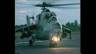 Sri Lanka Air Force MI  24 quotHIND Attack Helicopters In Action [upl. by Nyrmac]