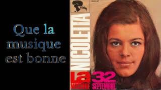 NicolettaLa musique32 septembre1967 [upl. by Notyalc]