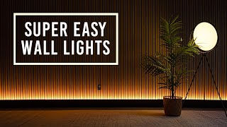 How to Add BEAUTIFUL Wall Lighting SUPER EASY [upl. by Delila]