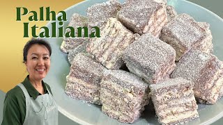 PALHA ITALIANA  Doce irresistível muito fácil de fazer [upl. by Sisenej]