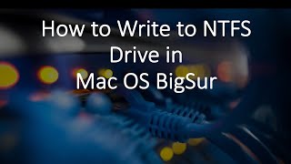 How to Enable NTFS ReadWrite Function on macOS Big Sur without Software [upl. by Acyssej]