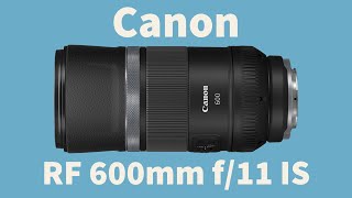 Lente Canon RF 600mm f11 IS STM [upl. by Teahan]