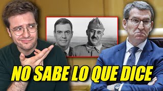 FEIJÓO compara a SÁNCHEZ con FRANCO ​🤦🏻‍♂️​ quotEn su CABEZA sonaba ESPECTACULARquot [upl. by Ty]